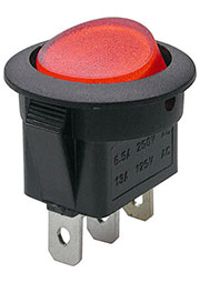 IRS-101-8C выключатель ON-OFF 250В 6.5А красн.