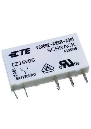 1393236-4, V23092-A1012-A201  1-Form-C,SPDT,1CO 12VDC/6A TE Connectivity