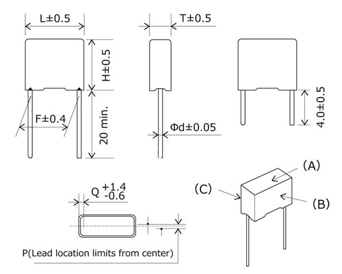 Габаритные размеры конденсаторов Габаритные размеры конденсаторов