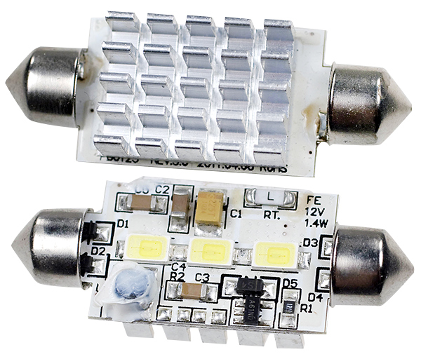 ARL ARL-F42-3M WHITE, Автолампа белая LED(10-30V, 3 Led 5630)