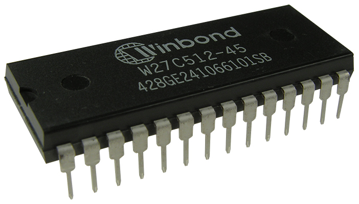 Winbond W27C512-45Z, микросхема памяти PDIP28