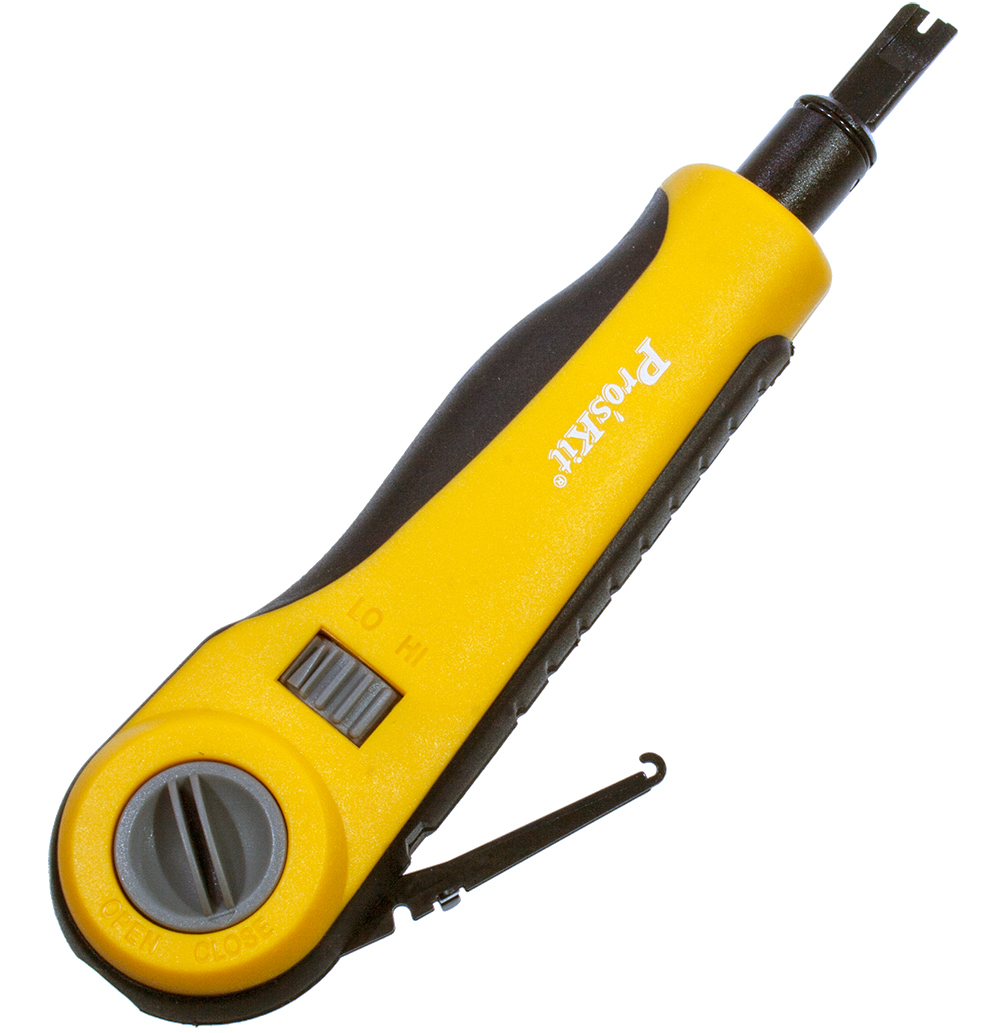 ProsKit PD-3141C, инструмент для расшивки провода в кросс, тип лезвия 110/88