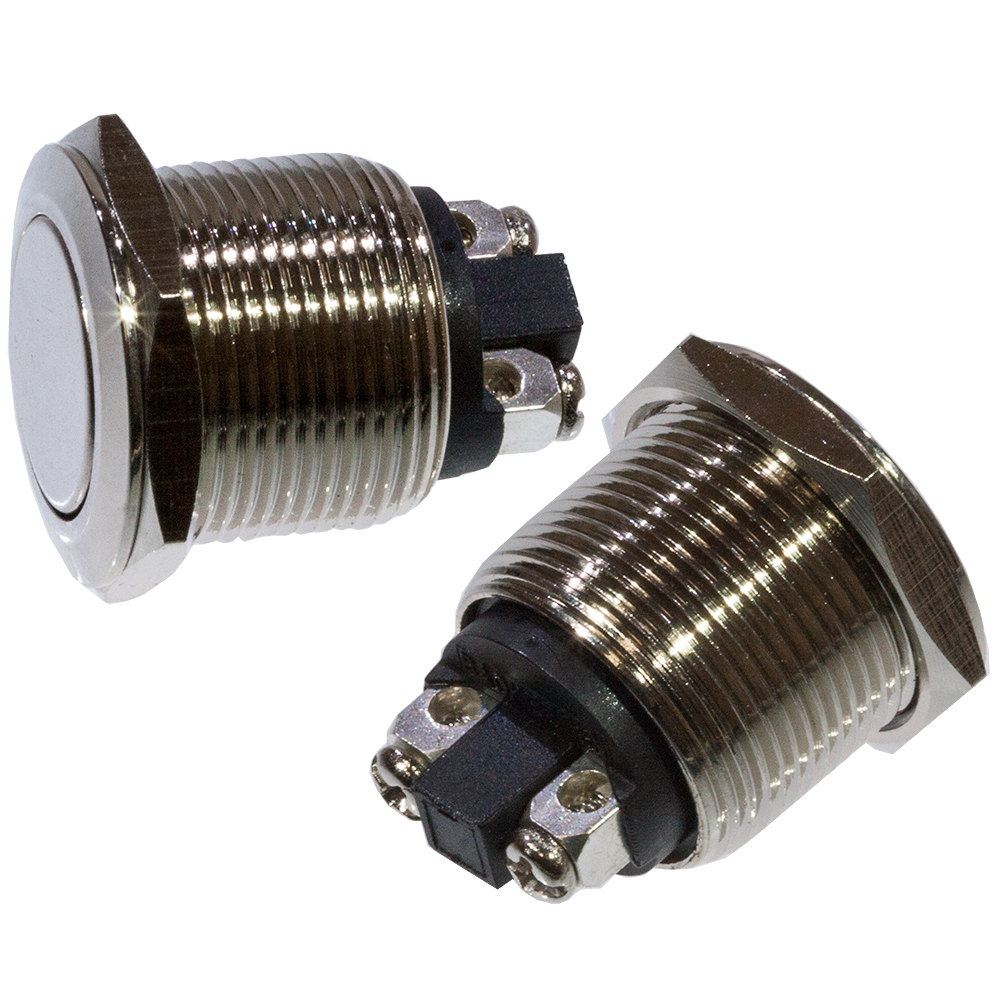 SC-988 A, Кнопка антивандальная металл 19мм 250В/2А ТАЙВАНЬ, цена ...