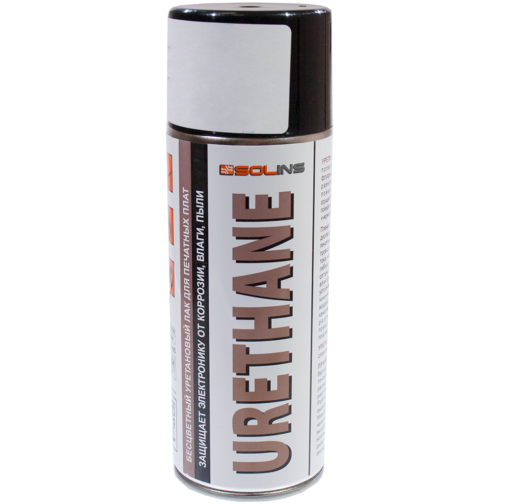 Solins SOLINS URETHANE, уретановый лак для печатных плат аэрозоль 400 мл (520 мл)