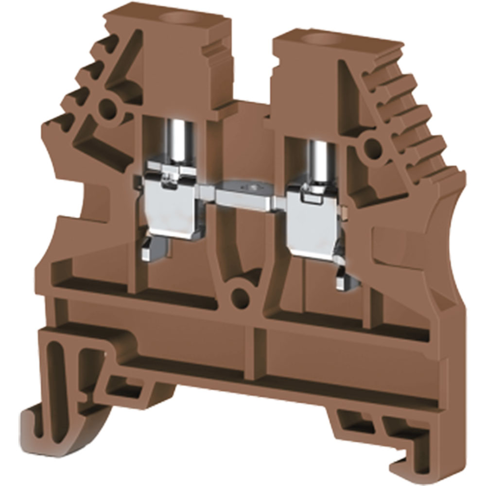 Klemsan 304124RP, Клеммник на DIN-рейку 2,5мм.кв. (красный); AVK2,5(RP)