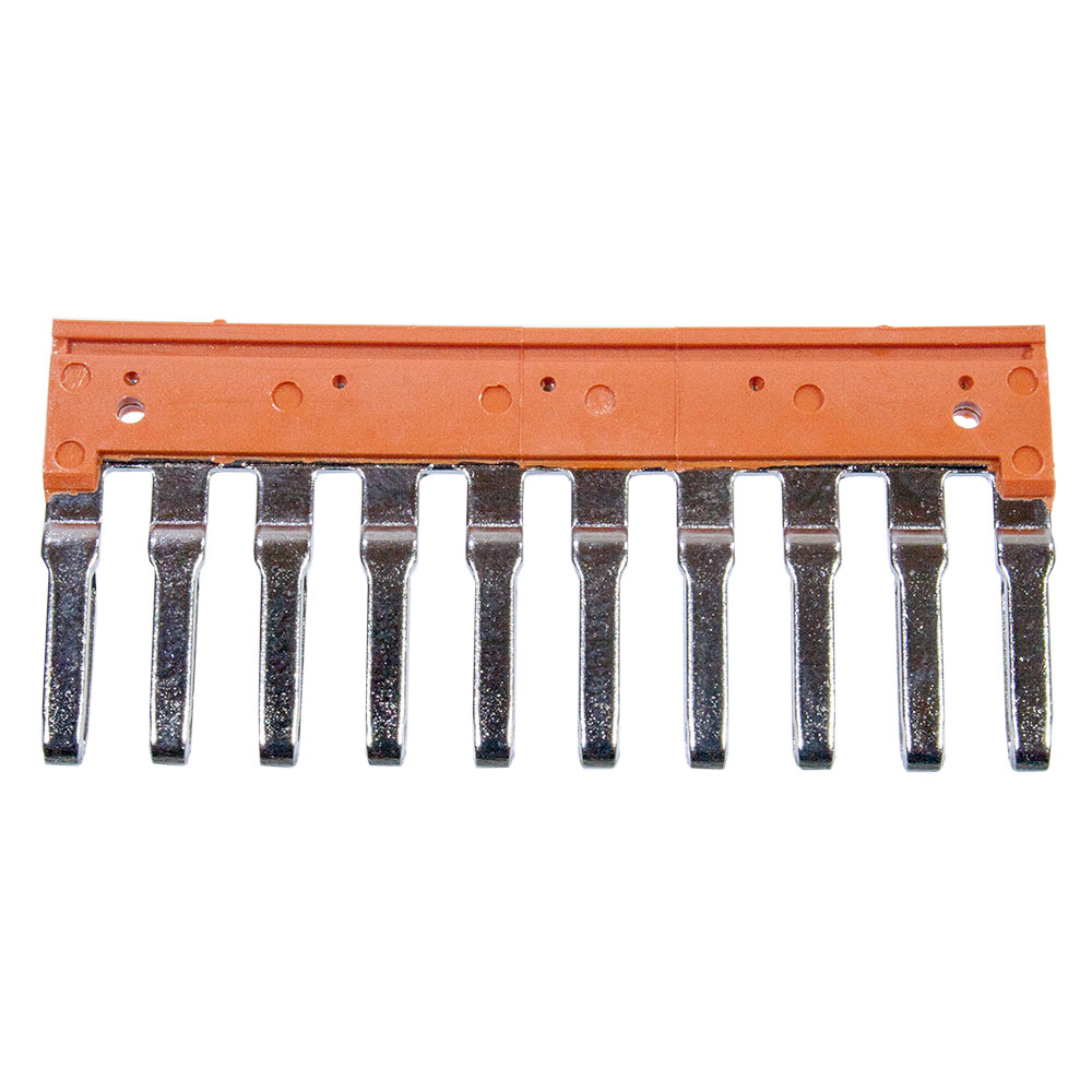Klemsan 476229, Перемычка для PYK/AVK2,5RD/ YBK2,5*/ YBK3*/ AVK2,5CC/ MVK2,5/ MYK2,5, (10полюсов);  UK 2.5/1