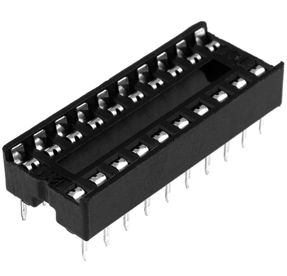 CONNFLY SCS-20  (DS1009-20), DIP панель узкая шаг 2.54мм 20 контактов