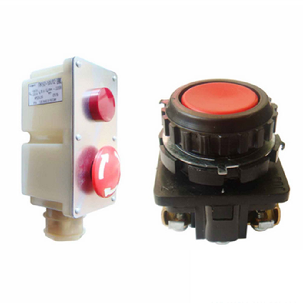 DECA D16LMT2-1ABKB, Переключатель кнопочный без фиксации 240В/4А LED подсветка 24В синий