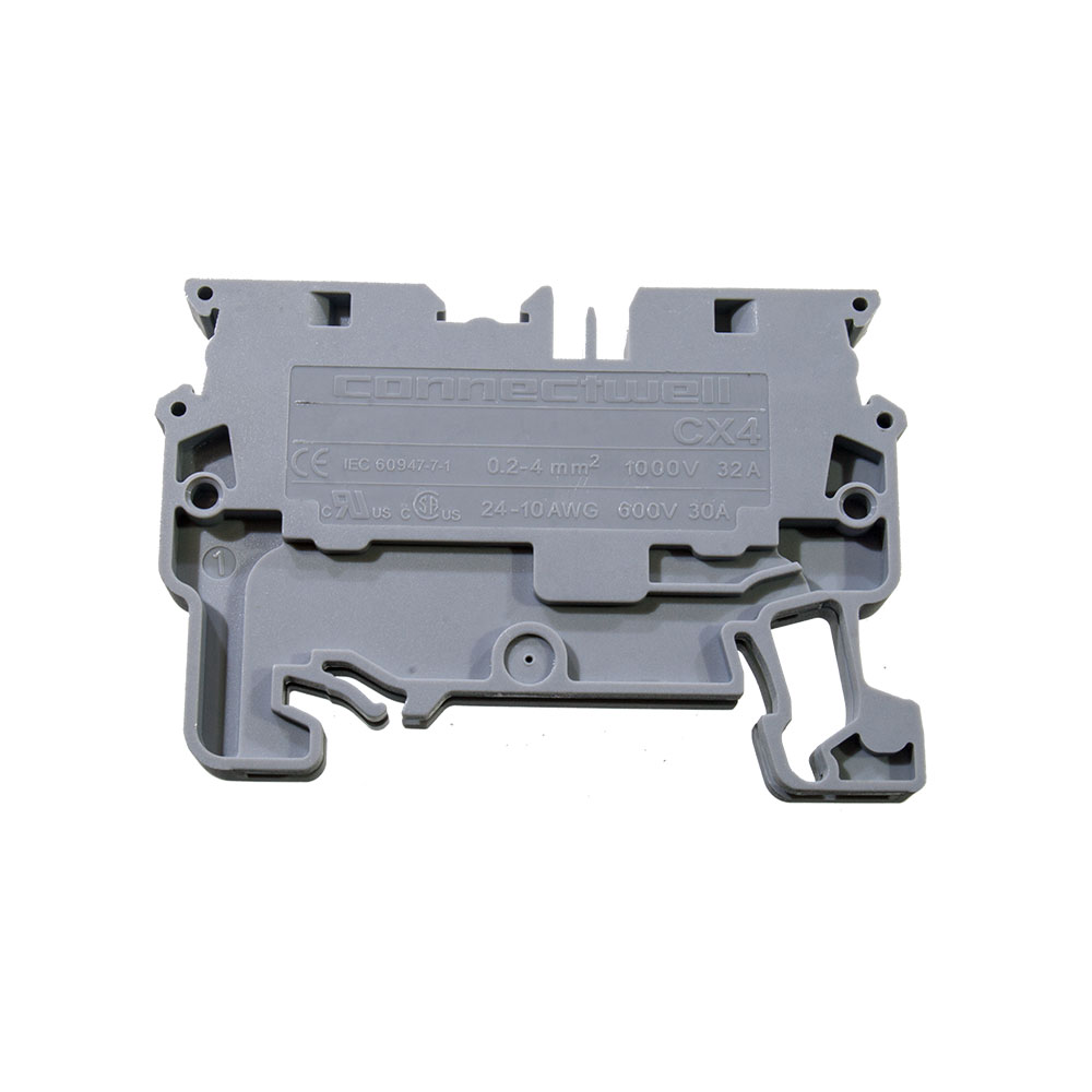 ConnectWell CX4, CX4, CX4,4 mm FEED THRU SPRING CL TERMINAL, аналог для 281-901, 880-901, ST4, ZDU4, ZDU4GR, YBK