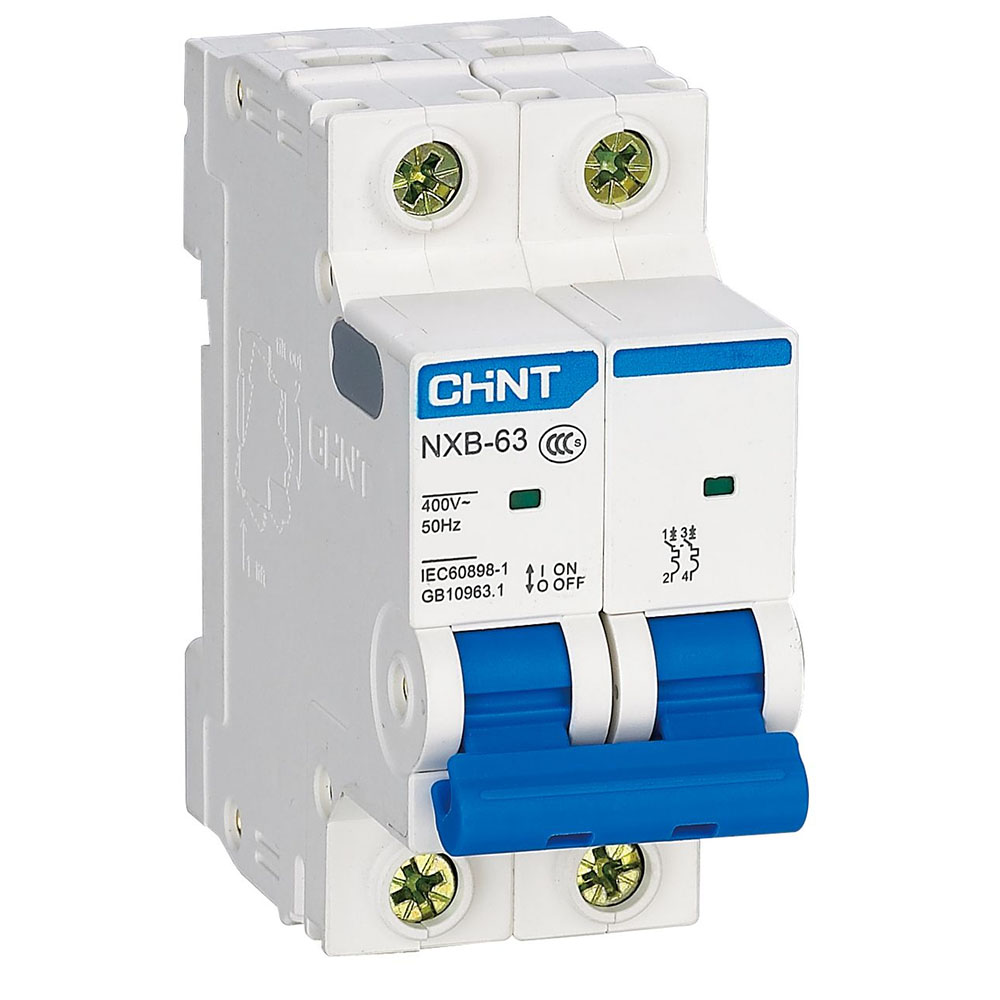 CHINT 296790, Авт. выкл. NXB-63S 2P 25А 4.5kA х-ка C
