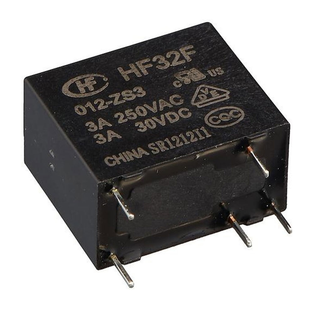 HONGFA HF32F/012-ZS3, реле силовое 1 Form C 3А 12В