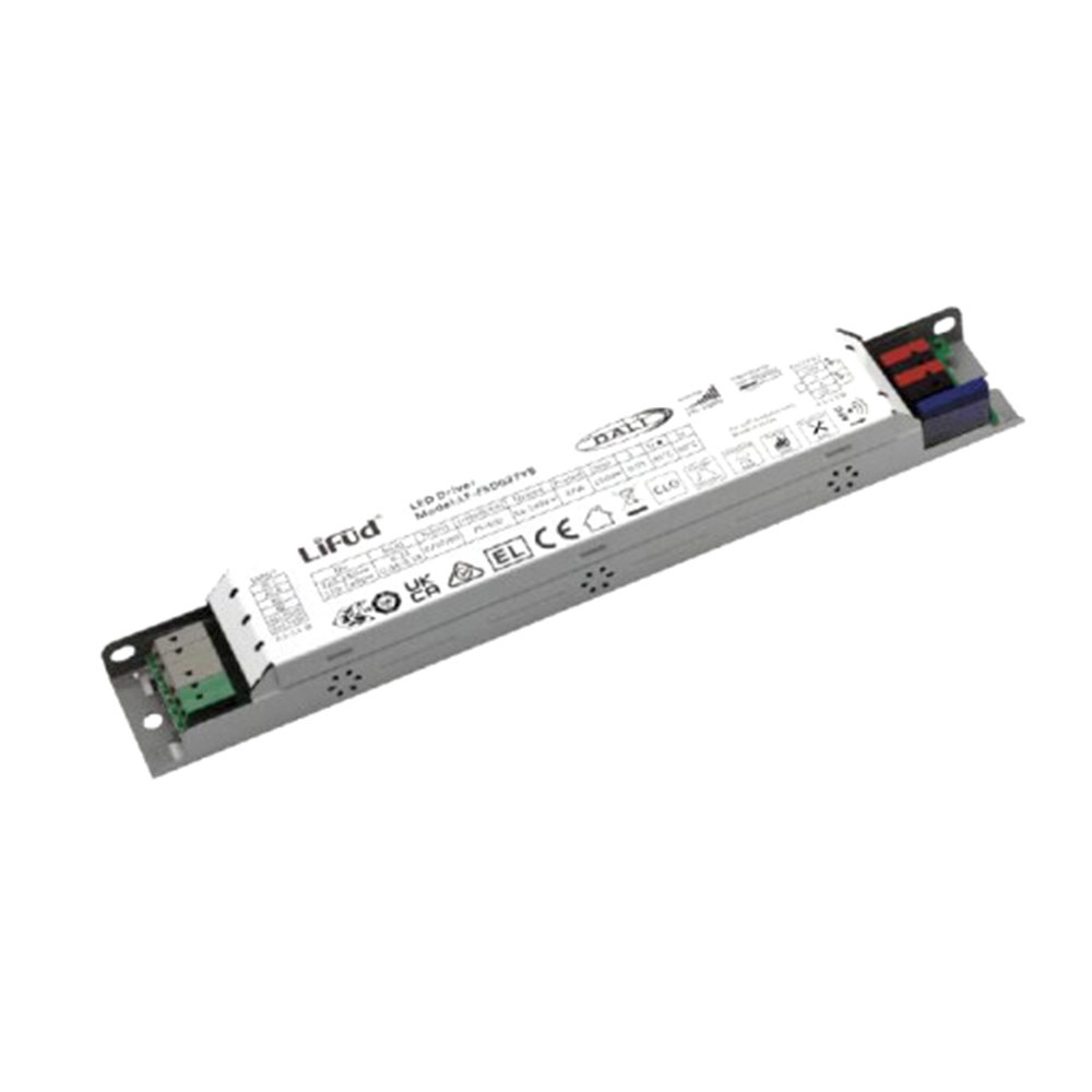 Lifud LF-FSD037YB, LED драйвер, 37Вт, вх 220-240В AC, вых 75-400мА 54-240В DC, DALI2 DT6/PUSH, NFC, неизол