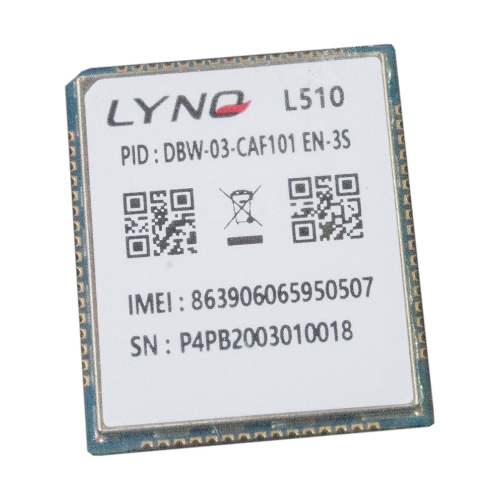 Mobiletek L510EN-3S, LTE-модуль сотовой связи 2G, CAT1, RTOS, 21.5x25мм, GSM/GNSS, -40 +85C