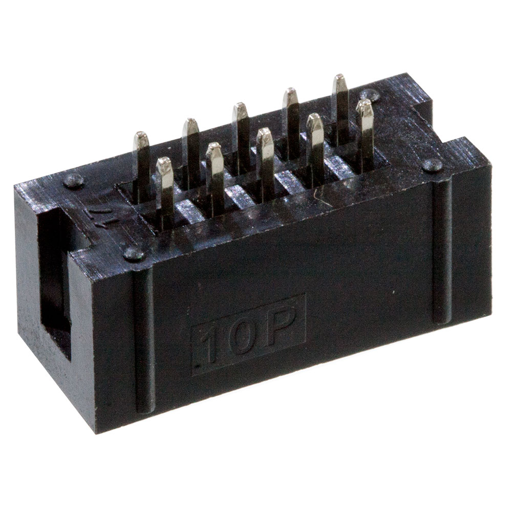 KLS BH-10 (IDC-10MS), вилка на плату шаг 2.54мм прямая (L-KLS1-202-10-S-B)