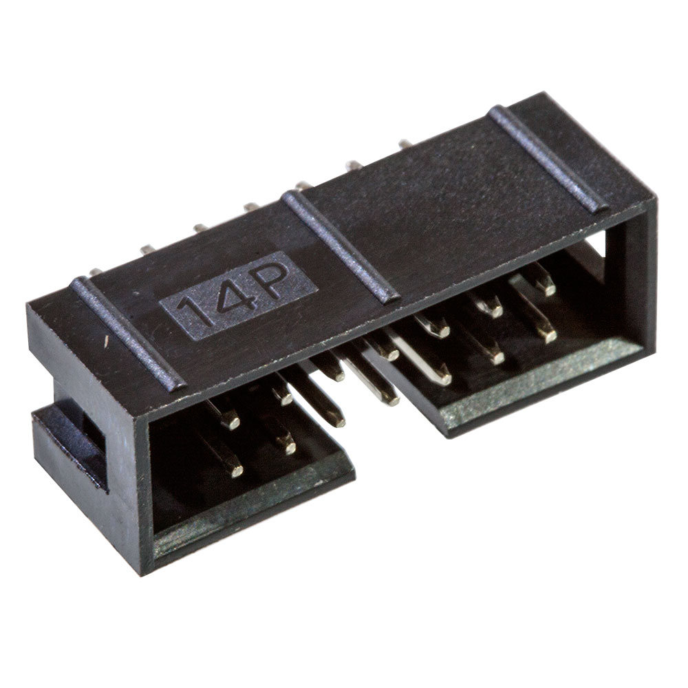 KLS BH-14 (IDC-14MS), вилка на плату шаг 2.54мм прямая (L-KLS1-202-14-S-B)
