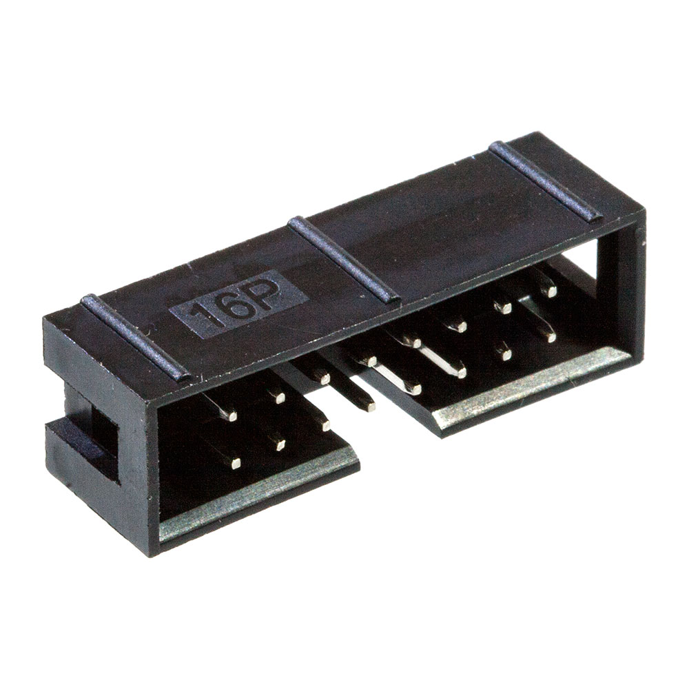 KLS BH-16 (IDC-16MS), вилка на плату шаг 2.54мм прямая (L-KLS1-202-16-S-B)