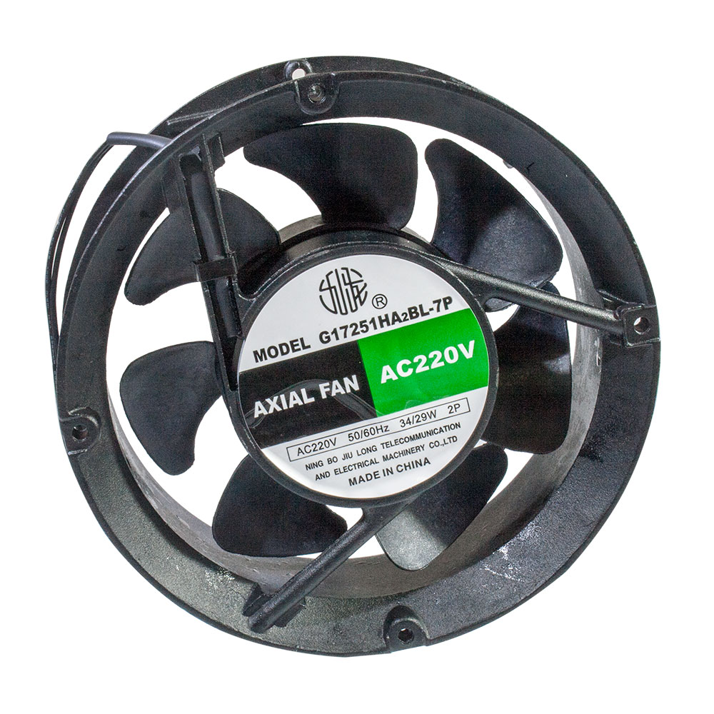 JIULONG MOTOR G17251HA2B-7P, вентилятор 220В клеммы Ф172х51мм подшипник качения