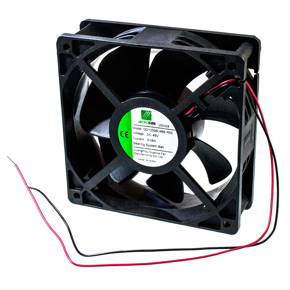 ACDCFAN GD12038L48B-R03, Вентилятор осевой, 120*120*38 мм, DC 48V, подшипник качения, 2500 об/мин 97.91СFM,