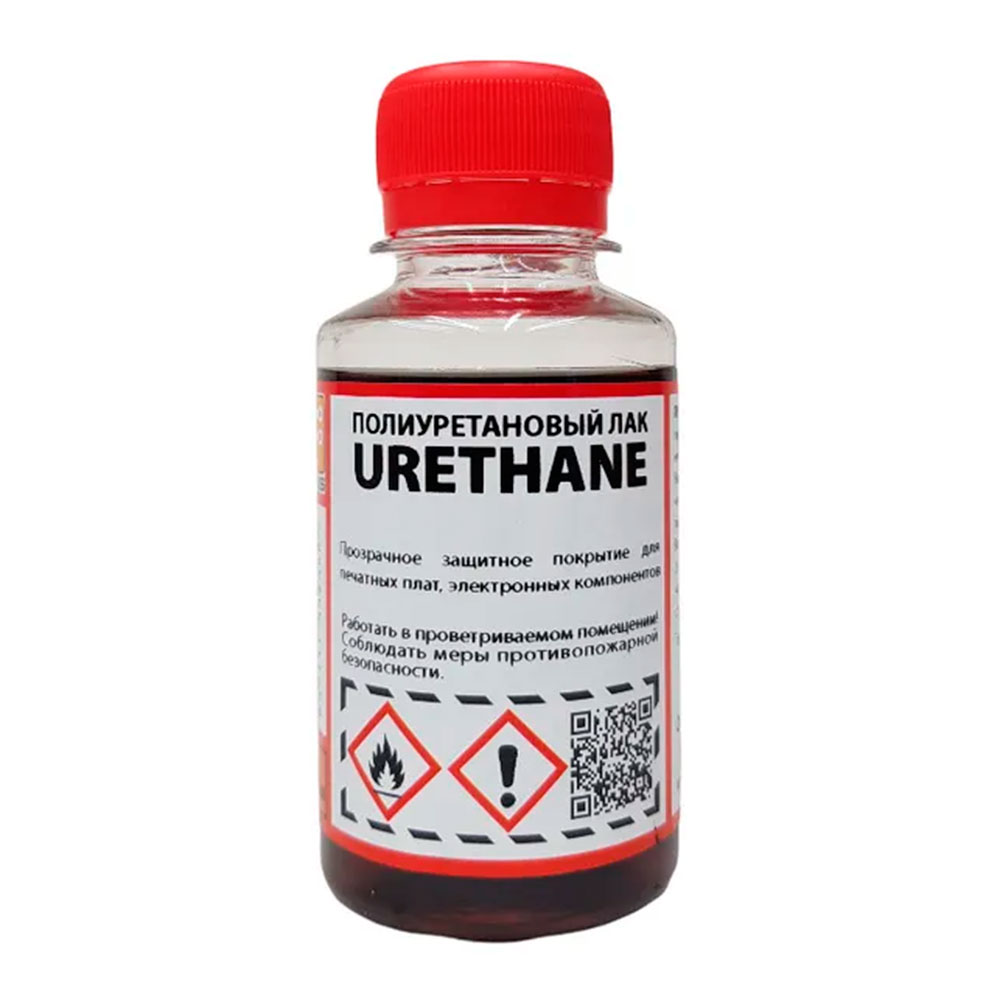 Solins URETHANE 100мл, флакон с кистью уретановый лак для печатных плат