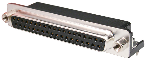 KLS DRB-37FB, гнездо D-SUB 37 pin на плату угл. 9.4мм (L-KLS1-515C-37-F-B)