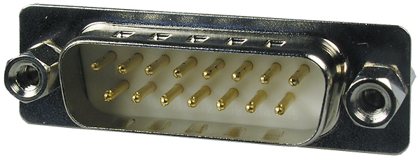 NXU DPS-15MA, вилка D-SUB на плату 15pin (101-15PCKYS ONE NUT)