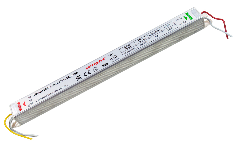 ARL ARV-HT12024, блок питания (12V,24W,2A) для св. диодов