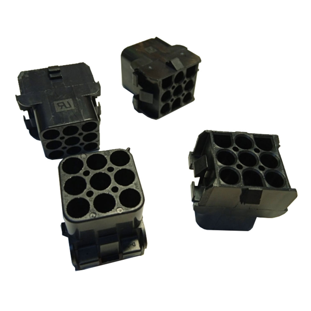 TE Connectivity 1-350782-9, Корпус разъема без контактов, Socket (Female) , 9 позиций, черный , MATE-N-LOK