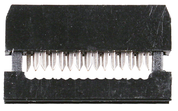 KLS IDC2-14F, гнездо на шлейф шаг 2.00мм (L-KLS1-204B-14-B)