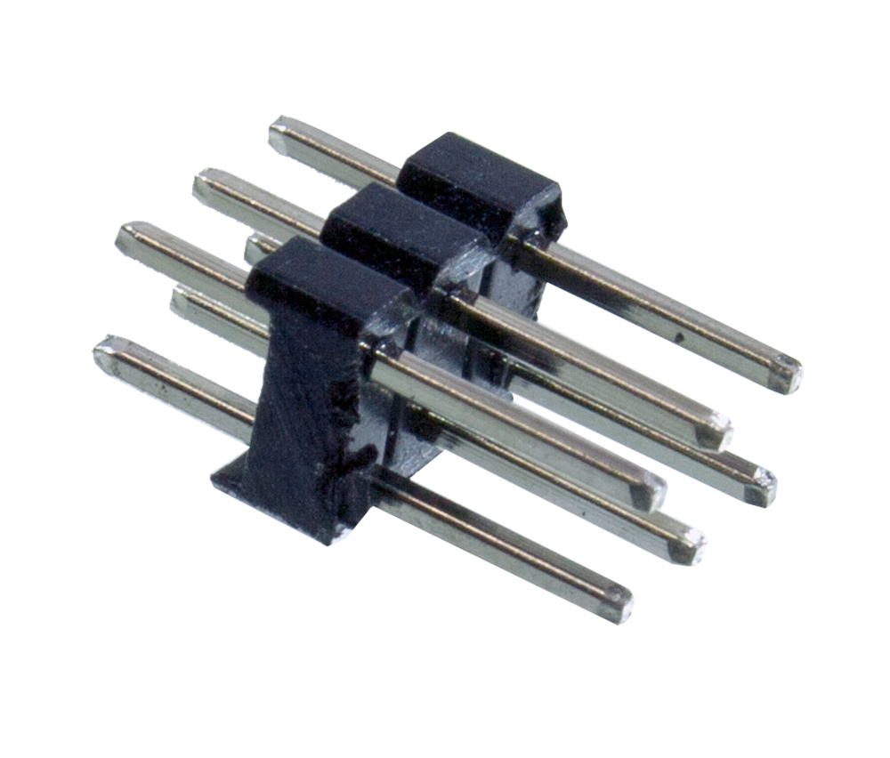 PLD-6, вилка штыревая 2.54мм 2x3 прям. (L-KLS1-207-2-06-S) KLS ...