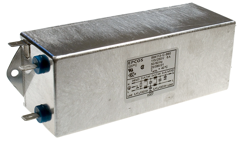 TDK EPCOS B84113CB60, сетевой фильтр B84113C0000B060 2x6A 250В
