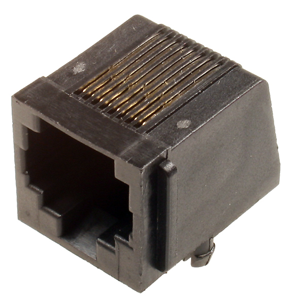 TJ2-8P8C, розетка телеф. на плату тип 2 Full Rise, цена купить ...