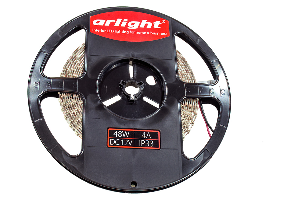 ARL RT 2-5000 12V GREEN, 2x, св. диод. лента зеленая  3528, 120 LED, LUX 1м