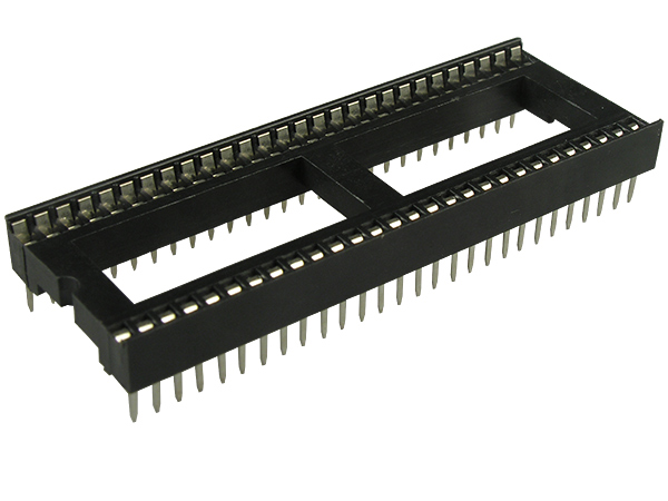NXU ICSS-56, панелька для микросхем DIP 56 контактов шаг 1.778мм (127-656)
