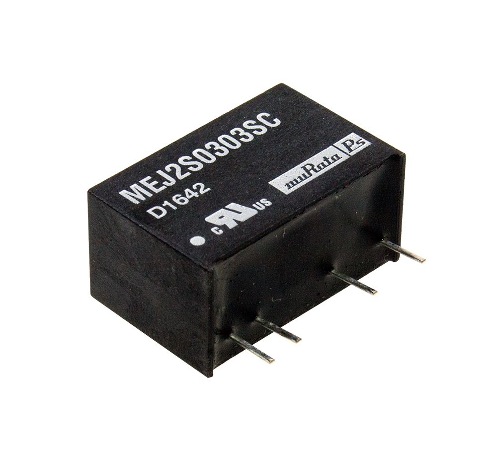 Murata PS MEJ2S0303SC, DC/DC преобразователь на плату 2Вт 3.3-3.3В Single 5.2кВ
