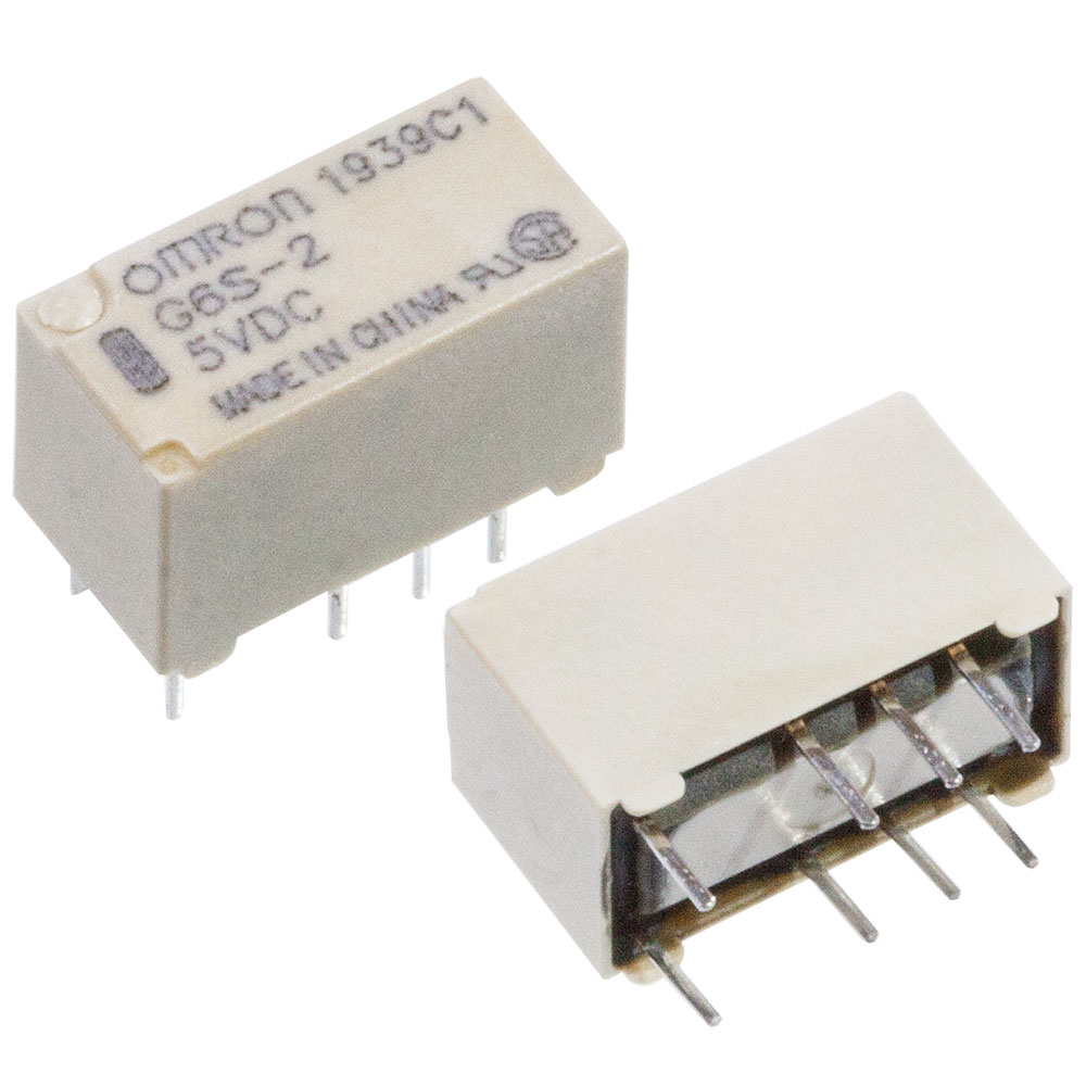 G6S-2 5DC, реле 2A 2FormC 5VDC 140мВт Omron, цена купить | реле ...