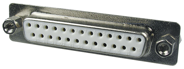 NXU DPS-25FA, гнездо D-SUB на плату 25pin без фиксатора (101-25SCKYS ONE NUT)