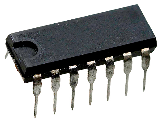 Микрон К555ИЕ19, (SN74LS393N)(00-07г)