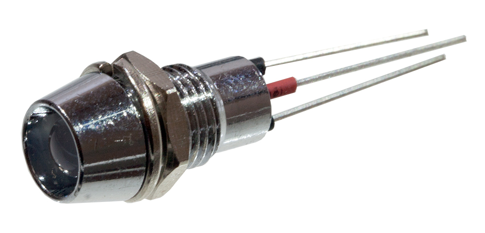 L-KLS9-IL-M8-01C-G/R, светодиод с держателем зеленый/красный D=8.8мм M8 ...