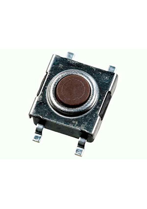 DTSMW-66N-V-T/R, Кнопка тактильная миниатюрная SMD (6*6*4.3) DIPTRONICS
