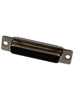 DD-25SNT-M (DPS-25F)(DBB-25F) (DS1034-25FBNSiSS), "мама" для верт.монтажа на плату CONNFLY