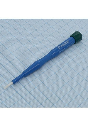 1PK-034NE, Керамическая отвертка шлицевая (-) 0.4х2.4мм PROSKIT