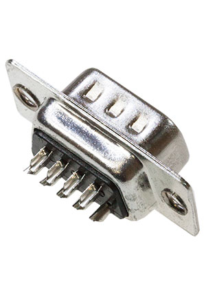 DB-9M, вилка D-SUB 9 контактов (DS1033-09M) CONNFLY