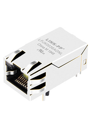 Розетка на плату LINK-PP LPJK0036AONL RJ45 12P8C трансформатор + светодиод LINK-PP