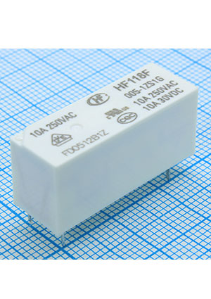 HF118F/005-1ZS1G,  5, 1 Form C, 10A 250VAC