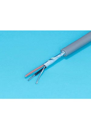 CCC-2G, Кабель коммуникационный 2 провода, 28 AWG, бухта 50м, экранированный, серый Sin YU