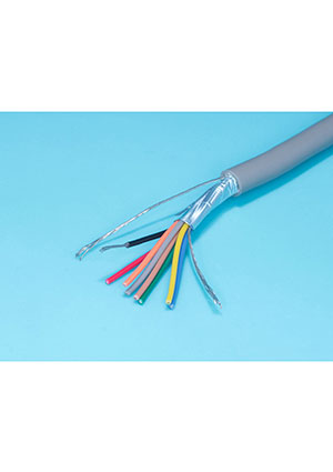 CCC8G, Кабель коммуникационный 8 проводов, 28 AWG, бухта 50м, экранированный, серый BM
