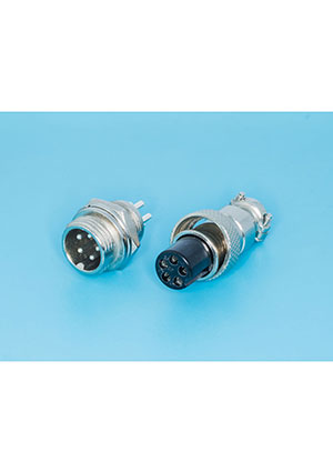 AC-M12-5, Разъем M12 5 контактов розетка на кабель, вилка на блок, тип GX12, комплект BM
