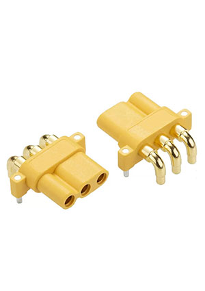 MR30PW30-F.G.Y, Разъем силовой MR30, 3 контакта, розетка на плату угловая HANDS