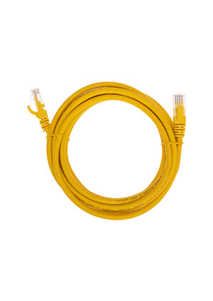02-0295-3, Патч-корд U/UTP, CAT 6, RJ45-RJ45, 26AWG, LSZH, желтый, 3м REXANT REXANT