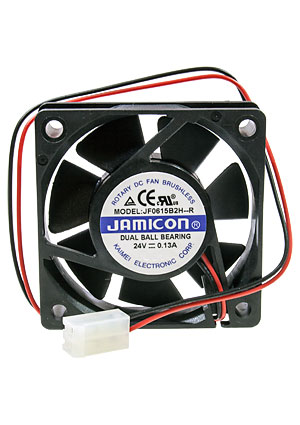 JF0615B2H-R, вентилятор 24В 60х60х15мм подшипник качения JAMICON